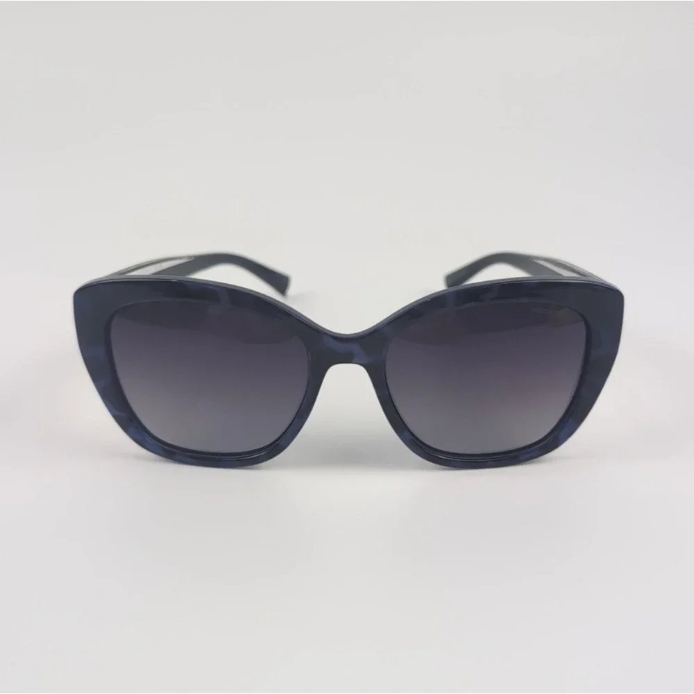 Christian Siriano Ophelia Blutt Sunglasses 54-18-144 Black Blue Tortoise EUC